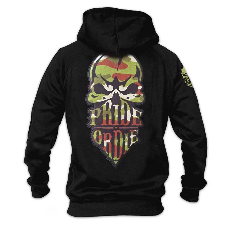 PRIDE OR DIE reckless hoodie camo-black